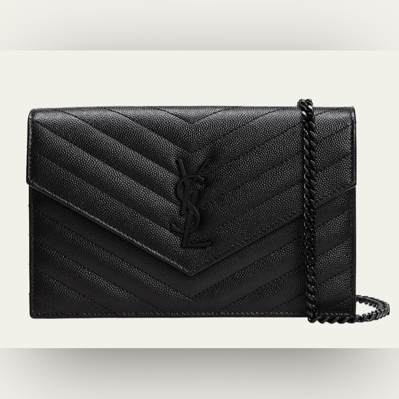 Yves Saint Laurent Bags Copy Small Ysl Envelope Flap Wallet On